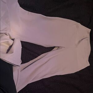 Elegant Women's cream color flare leggings!